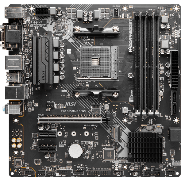 Placa de baza MSI PRO B550M-P GEN3 Socket AM4