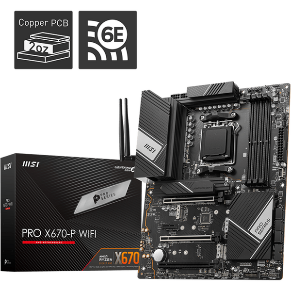 Placa de baza MSI PRO X670-P WIFI Socket AM5