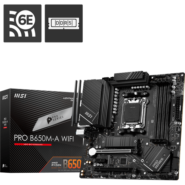 Placa de baza MSI PRO B650M-A WIFI Socket AM5