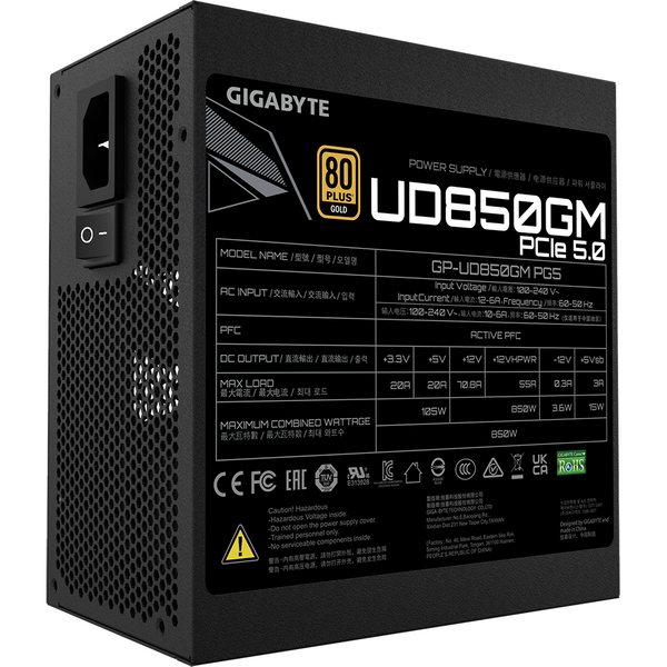 Sursa Gigabyte UD850GM PG5 850W 80+ Gold