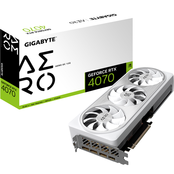 Placa video Gigabyte GeForce RTX 4070 AERO OC 12GB GDDR6X 192-bit DLSS 3.0