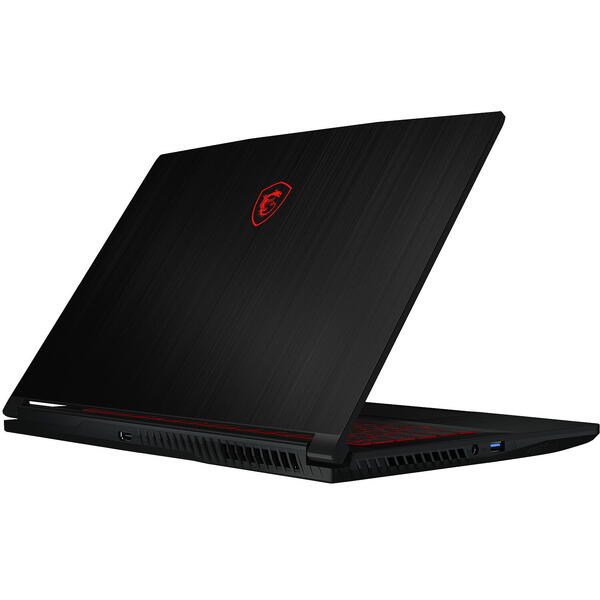 Laptop Gaming MSI GF63 Thin 11SC, 15.6 inch FHD 144Hz, Intel Core i7-11800H, 16GB DDR4, 512GB SSD, GeForce GTX 1650 4GB, Free DOS, Black