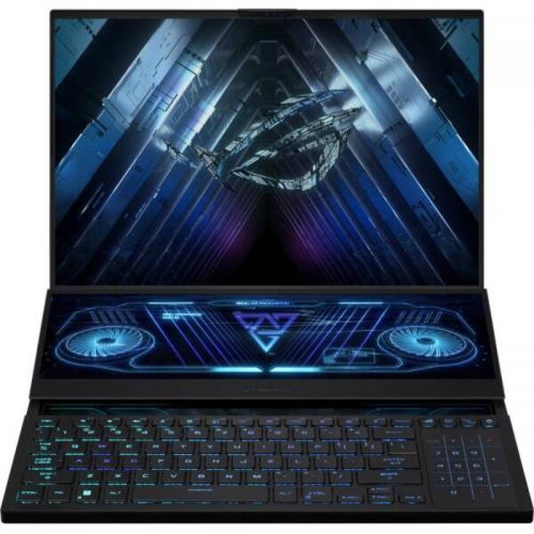 Laptop Asus ROG Zephyrus Duo 16 GX650RX, 16 inch UHD+ 120Hz, AMD Ryzen 9 6900HX, 32GB DDR5, 2TB SSD, GeForce RTX 3080 Ti 16GB, Win 11 Home, Black