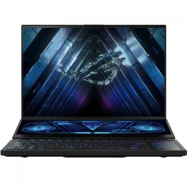 Laptop Asus ROG Zephyrus Duo 16 GX650RX, 16 inch UHD+ 120Hz, AMD Ryzen 9 6900HX, 32GB DDR5, 2TB SSD, GeForce RTX 3080 Ti 16GB, Win 11 Home, Black