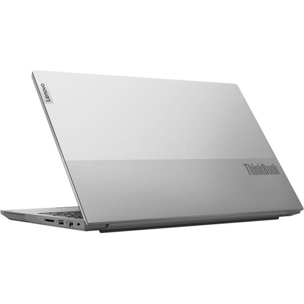 Laptop Lenovo ThinkBook 15 G4 IAP, 15.6 inch FHD IPS, Intel Core i7-1255U, 16GB DDR4, 1TB SSD, Intel Iris Xe, Mineral Gray