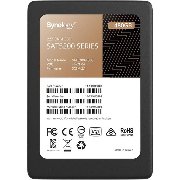 SSD Synology SAT5210 480GB SATA 3 2.5 inch