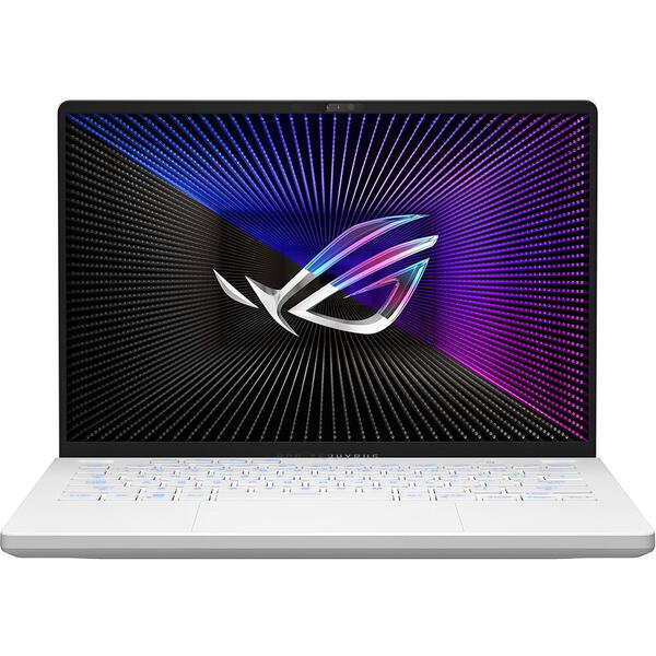 Laptop Asus ROG Zephyrus G14 GA402XU, QHD+ 165Hz, AMD Ryzen 9 7940HS, 16GB DDR5, 1TB SSD, GeForce RTX 4050 6GB, Win 11 Home, Moonlight White AniMe Matrix version