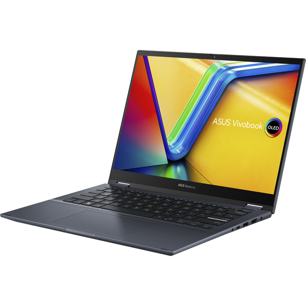 Laptop 2 in 1 Asus VivoBook S 14 Flip OLED TP3402ZA, 14 inch 2.8k Touch, Intel Core i7-12700H, 16GB DDR4, 512GB SSD, Intel Iris Xe Graphics, Windows 11 Home, Quiet Blue