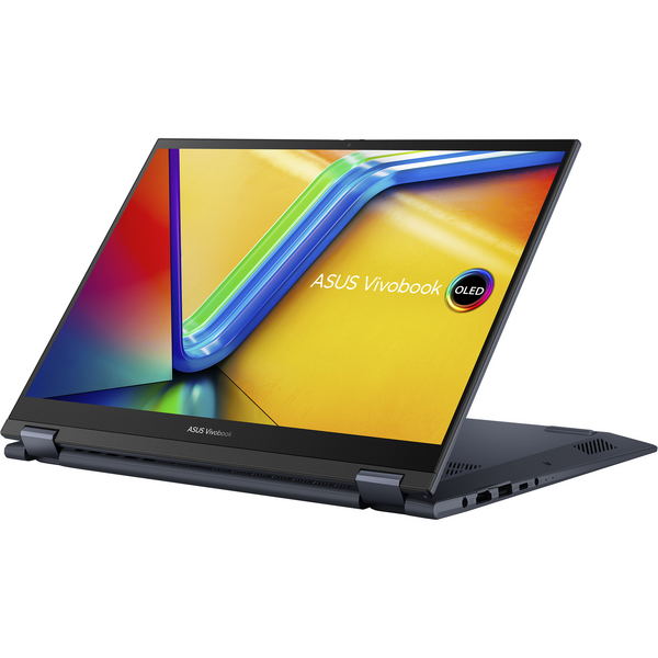 Laptop 2 in 1 Asus VivoBook S 14 Flip OLED TP3402ZA, 14 inch 2.8k Touch, Intel Core i7-12700H, 16GB DDR4, 512GB SSD, Intel Iris Xe Graphics, Windows 11 Home, Quiet Blue