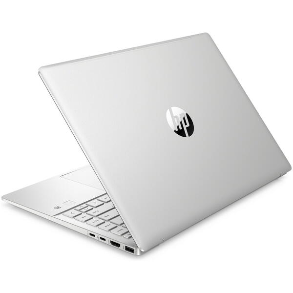 Laptop HP Pavilion Plus 14-eh0018nq, 14 inch 2.2K IPS, Intel Core i5-1235U with IPU, 16GB DDR4, 1TB SSD, GeForce MX550 2GB, Free DOS, Silver