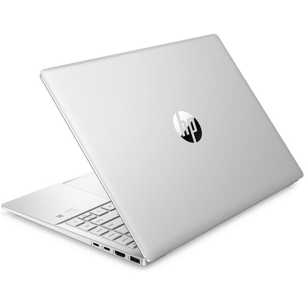 Laptop HP 14-ep0002nq, 14 inch FHD IPS, Intel Core i7-1355U with IPU, 16GB DDR4, 512GB SSD, Intel Iris Xe, Windows 11 Home, Natural Silver