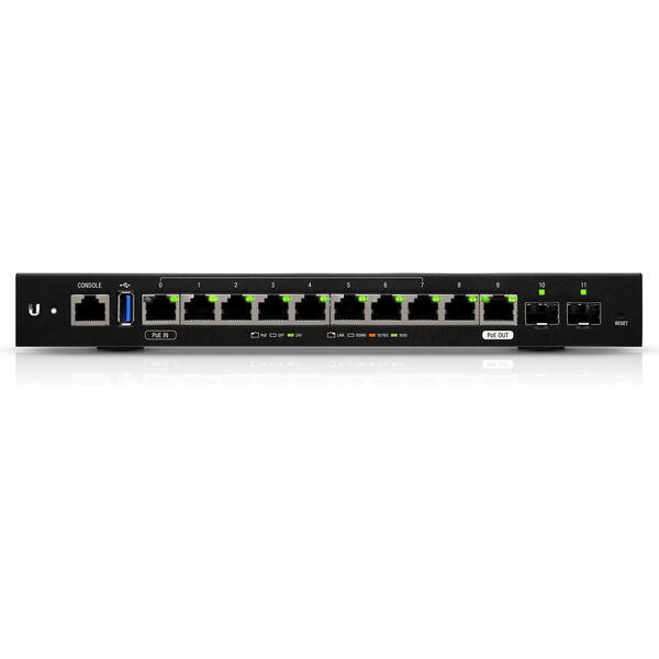 Router Ubiquiti ER-12, 10 Porturi, PoE