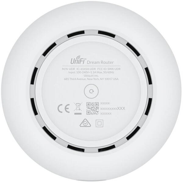 Router Wireless Ubiquiti Router WiFi UniFi Dream Router 4x4 MIMO Dual Band WiFi 6 5x RJ45 1000Mb/s