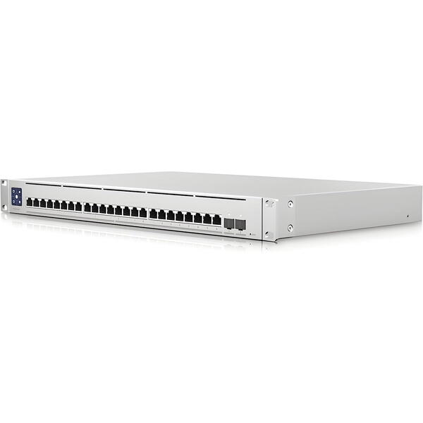 Switch Ubiquiti USW-ENTERPRISEXG-24 UniFi 24x 10GB/S 2x 25GB/S SFP 1.3 inch LCM Color Touchscreen L3