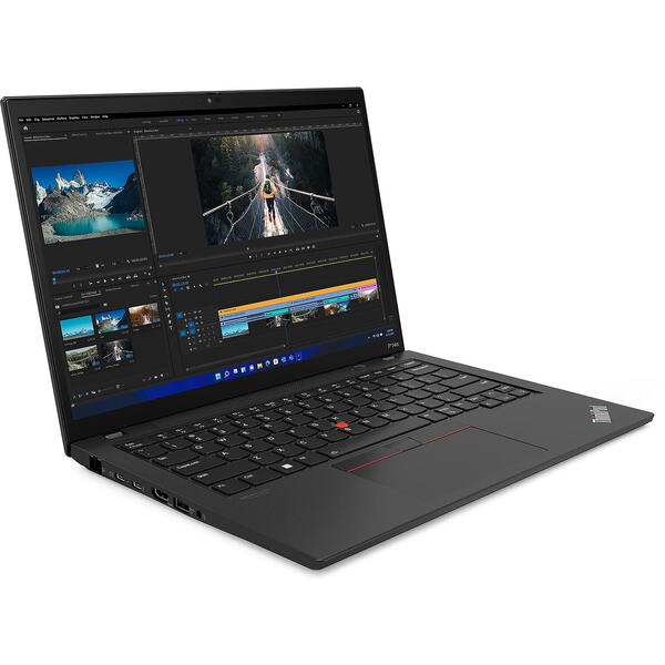 Laptop Lenovo ThinkPad T14 Gen 3, 14 inch WUXGA IPS, Intel Core i7-1260P, 32GB DDR4, 1TB SSD, GeForce MX550 2GB, Win 11 Pro, Thunder Black