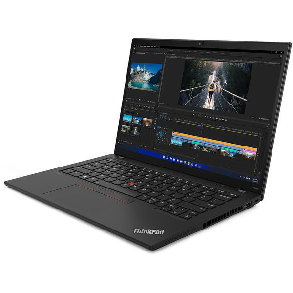 Laptop Lenovo ThinkPad T14s Gen 3, 14 inch WUXGA IPS, Intel Core i7-1260P, 16GB DDR5, 512GB SSD, Intel Iris Xe, 4G LTE, Win 11 Pro, Thunder Black