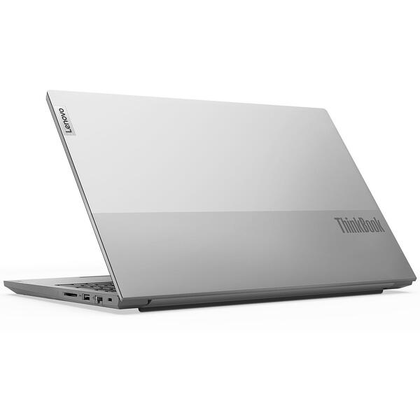 Laptop Lenovo ThinkBook 15 G4 IAP, 15.6 inch FHD IPS, Intel Core i7-1255U, 16GB DDR4, 512GB SSD, Intel Iris Xe, Mineral Gray