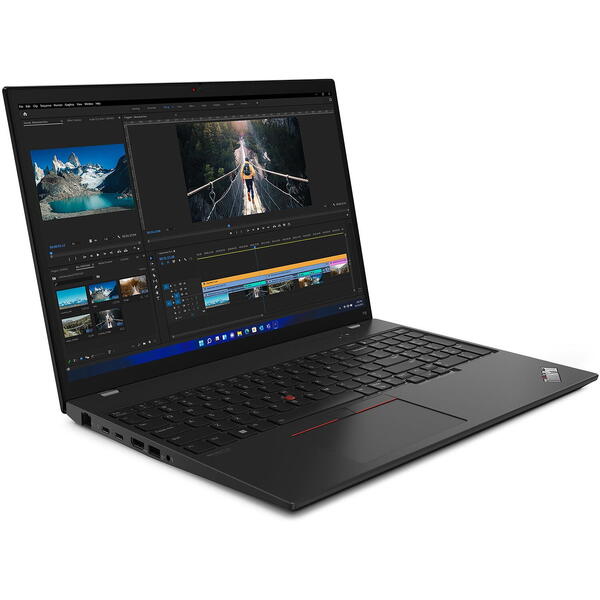 Laptop Lenovo ThinkPad T16 Gen 1, 16 inch WUXGA IPS, Intel Core i7-1260P, 16GB DDR4, 512GB SSD, Intel Iris Xe, Win 11 Pro, Thunder Black