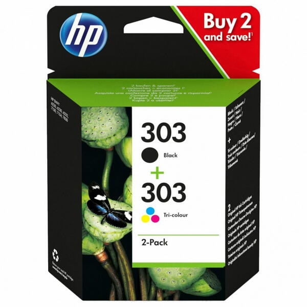 Cartus Cerneala HP 303 2-pack Black/Tri-color