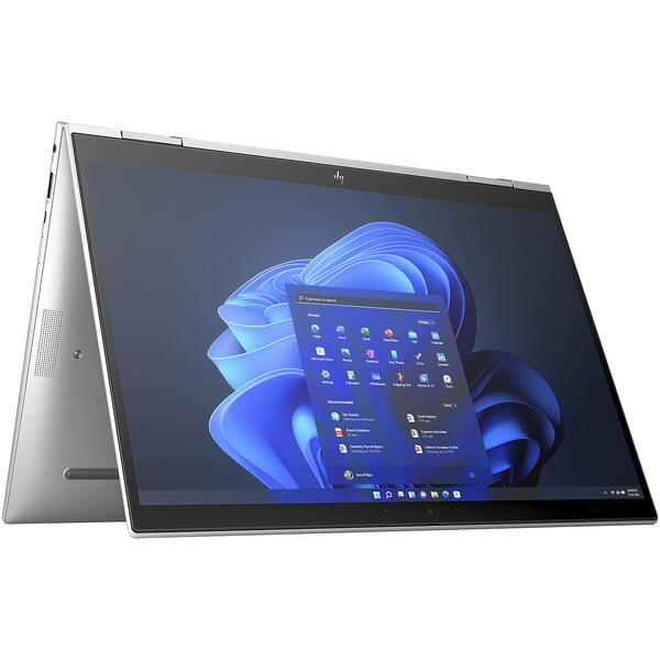 Laptop 2 in 1 HP Elite x360 830 G9 16-f1008nn, 13.3 FHD+ IPS Touch, Intel Core i7-1255U, 16GB DDR4, 512GB SSD, Intel Iris Xe Graphics, Win 11 Pro, Silver