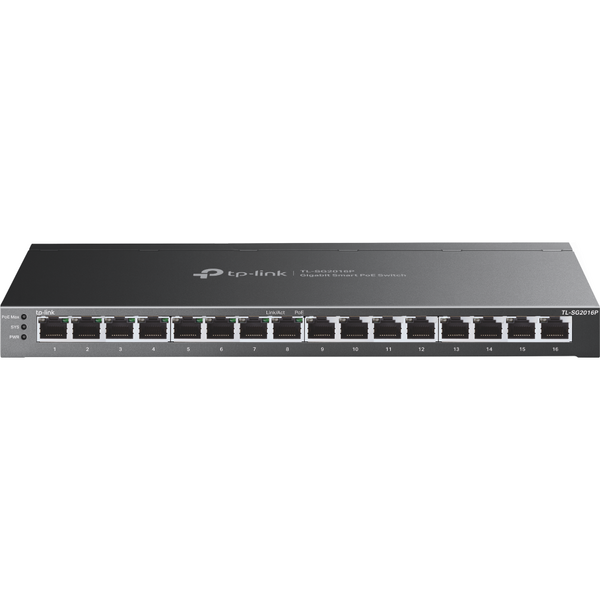 Switch TP-LINK POE 16-Port Gigabit Smart Switch, 8-Port Gigabit PoE+, 120 W PoE Budget