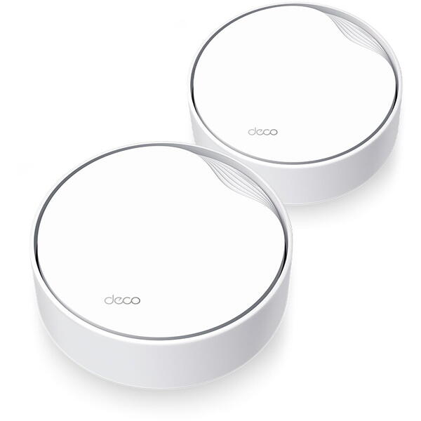 Router Wireless TP-LINK DECO X50 PoE Dual Band WiFi 6, 2pack
