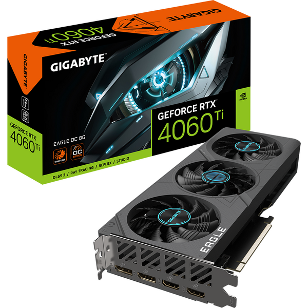 Placa video Gigabyte GeForce RTX 4060 Ti EAGLE OC 8GB GDDR6 DLSS 3.0 128 bit