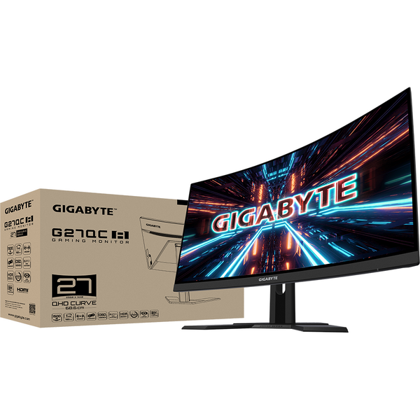 Monitor Gaming curbat Gigabyte G27QC A 27 inch 1 ms HDR 165 Hz Negru