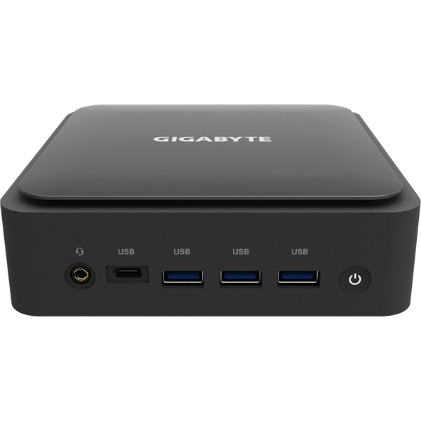 Mini PC Gigabyte Brix GB-BEi7-1260, Intel Core i7-1260P, Intel Iris Xe Graphics, Wi-Fi, BT, USB 4.0, No RAM, No HDD, Slim, Negru, Barebone