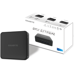 Mini PC Gigabyte Brix GB-BEi5-1240, Intel Core i5-1240P, Intel Iris Xe Graphics, Wi-Fi, BT, USB 4.0, No RAM, No HDD, Slim, Negru, Barebone