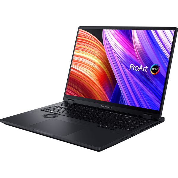 Laptop Asus ProArt Studiobook 16, 16 inch OLED H7604JI, 3.2K 120Hz Touch, Intel Core i9-13980HX, 64GB DDR5, 2TB SSD, GeForce RTX 4070 8GB, Win 11 Pro, Mineral Black