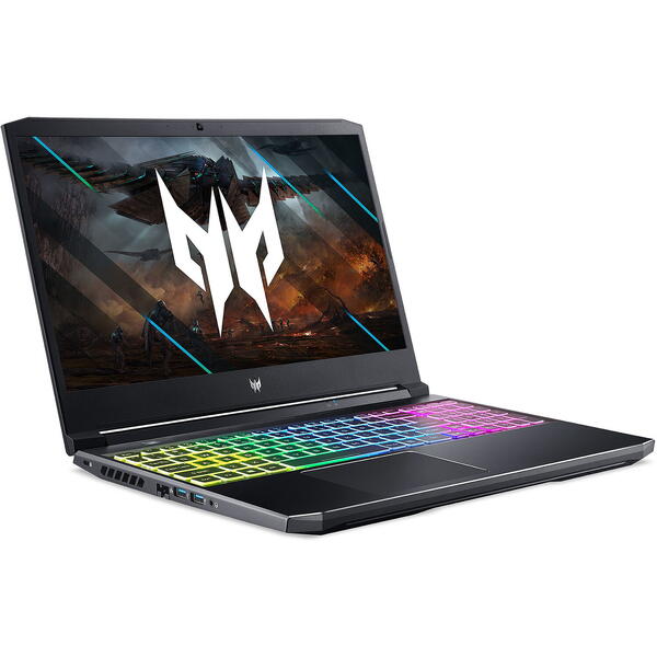 Laptop Acer Predator Helios 300 PH315-55, 15.6 inch FHD IPS 165Hz, Intel Core i7-12700H, 32GB DDR5, 1TB SSD, GeForce RTX 3070 8GB, Win 11 Home, Black