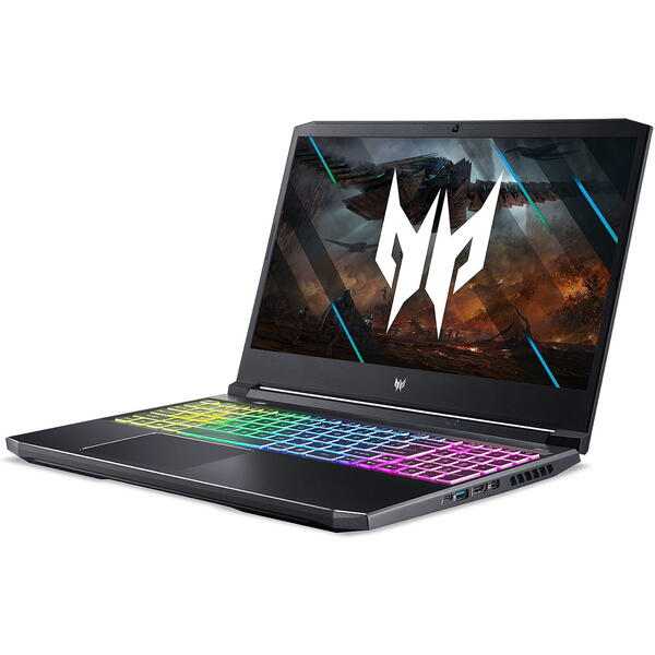 Laptop Acer Predator Helios 300 PH315-55, 15.6 inch FHD IPS 165Hz, Intel Core i7-12700H, 32GB DDR5, 1TB SSD, GeForce RTX 3070 8GB, Win 11 Home, Black