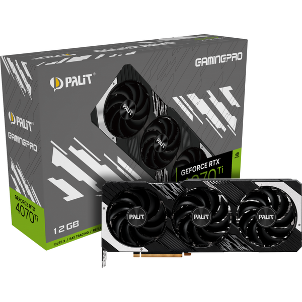 Placa video Palit GeForce RTX 4070 Ti GamingPro 12GB GDDR6X 192 bit DLSS 3.0