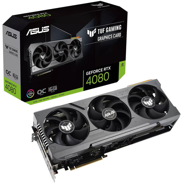 Placa video Asus GeForce RTX 4080 TUF GAMING 16GB GDDR6X 256 bit DLSS 3.0