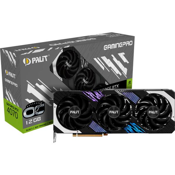 Placa video Palit GeForce RTX 4070 GamingPro OC 12GB GDDR6X 192 bit DLSS 3.0