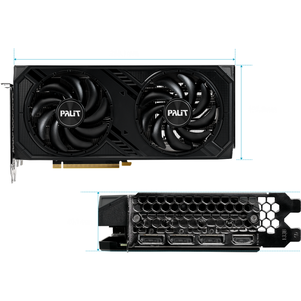 Placa video Palit GeForce RTX 4070 Dual 12GB GDDR6X 192 bit DLSS 3.0