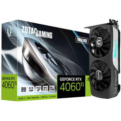 Placa video Zotac GeForce RTX 4060 Ti Twin Edge 8GB GDDR6 DLSS 3.0 128 bit