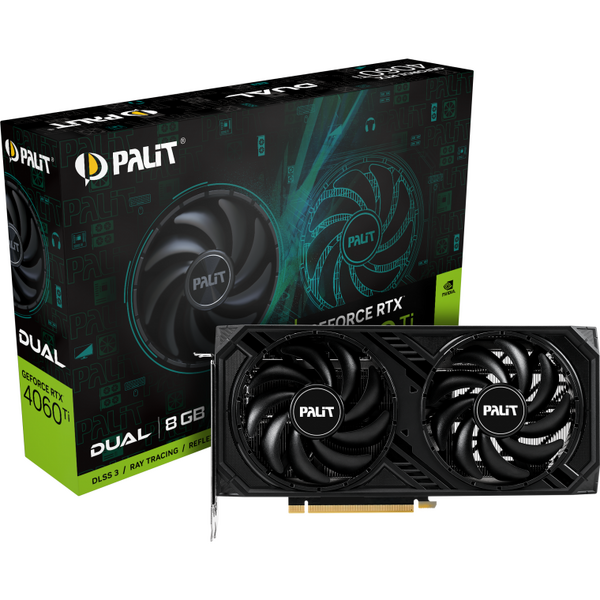 Placa video Palit GeForce RTX 4060 Ti DUAL 8GB GDDR6 128 bit DLSS 3.0