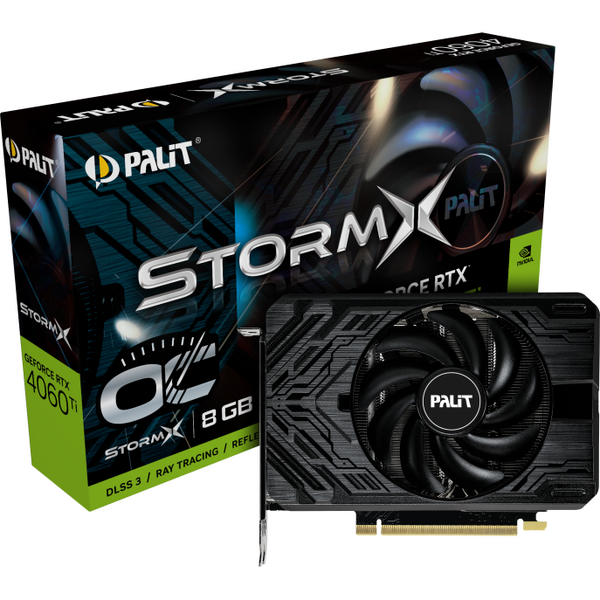 Placa video Palit GeForce RTX 4060 Ti StormX OC 8GB GDDR6 128 bit DLSS 3.0