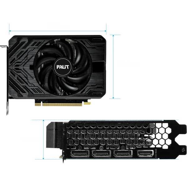 Placa video Palit GeForce RTX 4060 Ti StormX OC 8GB GDDR6 128 bit DLSS 3.0