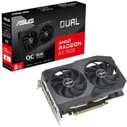 Placa video Asus Radeon RX 7600 DUAL OC 8GB GDDR6 1‎28 bit V2