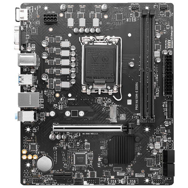 Placa de baza MSI PRO H610M-E DDR4 Socket 1700