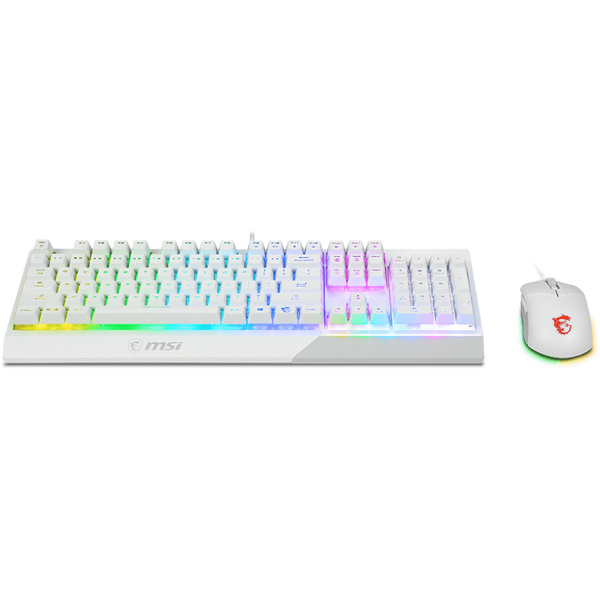 Kit Tastatura si Mouse Gaming MSI Vigor GK30 Combo White