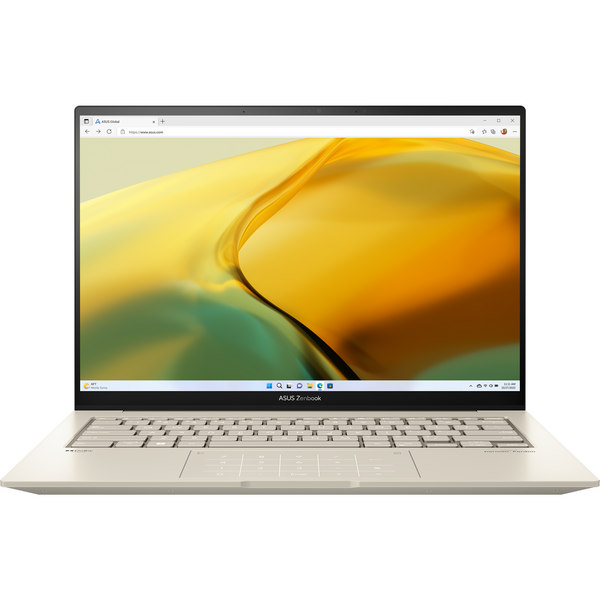 Laptop Asus Zenbook 14X OLED UX3404VA, 14.5 inch 2.8K 120Hz Touch, Intel Core i9-13900H, 16GB DDR5, 1TB SSD, Intel Iris Xe, Win 11 Pro, Sandstone Beige