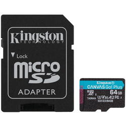 Micro SDXC Canvas GO Plus, 64GB, Clasa 10, UHS-I