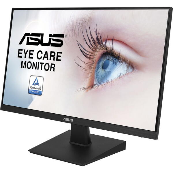 Monitor LED Asus VA247HE 23.8 inch 5 ms Negru 75 Hz Negru