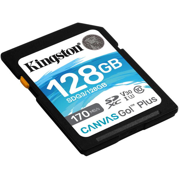 Kingston SDXC Canvas GO Plus Clasa 10 UHS-I 128GB