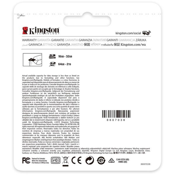 Kingston SDXC Canvas GO Plus Clasa 10 UHS-I 64GB