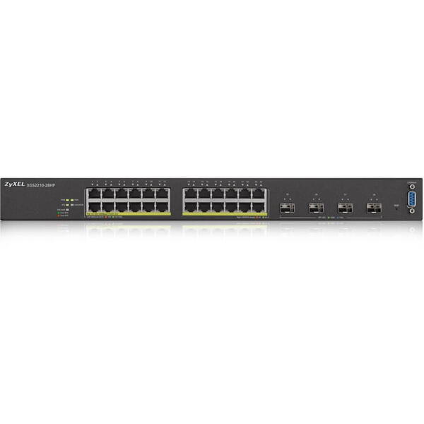 Switch ZyXEL XGS2210-28HP, 24 porturi gigabit + 4x SFP+ PoE